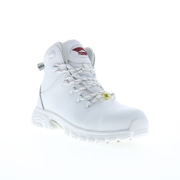 Avenger Womens Flight Alloy Toe SD10 White Boots (NWT) - Picture 2 of 7